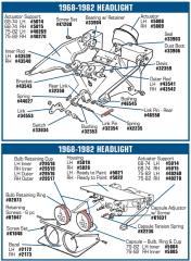 Scheinwerfermotor - Headlamp Motor  Corvette C3 68 - 82